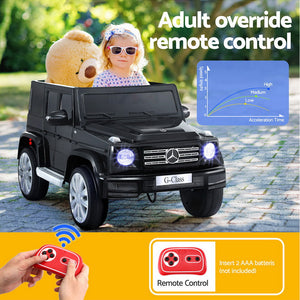 Kids Ride On Car | Licensed Mercedes-Benz G500 | 12V | Electric with Remote & Horn | Black
