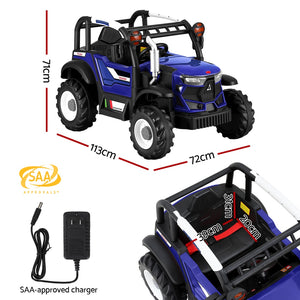 Electric Ride On Car | Off-Road Jeep | Remote Control | 12V Blue
