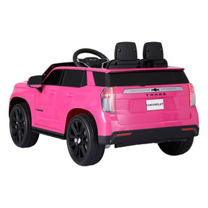 Kids Ride On Car | Licensed Chevrolet Tahoe | Electric Toys | Horn Remote | 12V | Pink