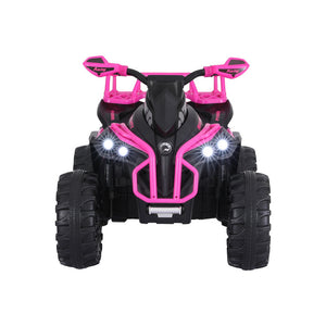 Rigo Kids Ride On Car | ATV Quad Motorbike | Storage Rack | Electric Toys | 12V | Pink