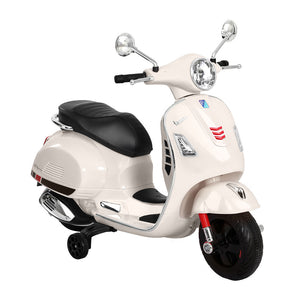 Electric Ride On Motorcycle | Vespa Licensed GTS | White
