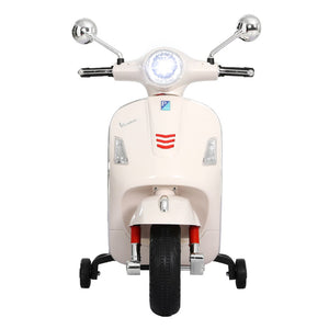 Electric Ride On Motorcycle | Vespa Licensed GTS | White