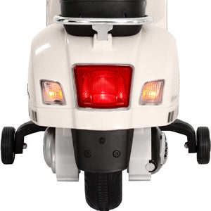 Electric Ride On Motorcycle | Vespa Licensed GTS | White