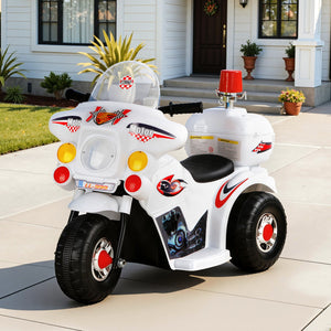 Rigo Kids Ride On Motorbike Motorcycle Car Toys White