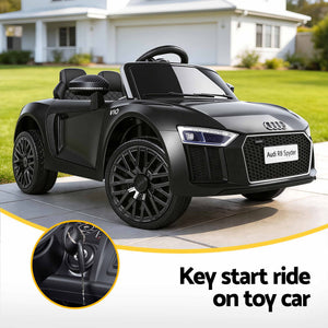 Kids Ride On Car Audi R8 Licensed Electric 12V Black