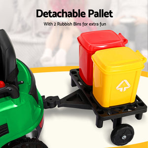 Electric Ride On Car | Street Sweeper Truck | Remote Control | 12V Green