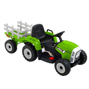 Electric Ride On Car | Tractor Toy | Remote Control | 12V Green