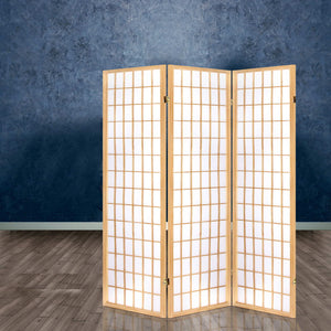 3 Panel Room Divider Screen | 131x179cm | Natural