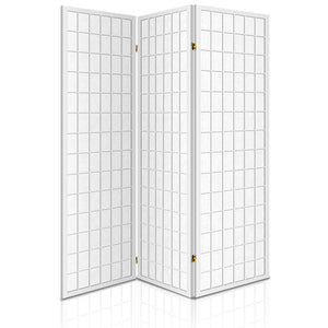3 Panel Room Divider Screen | 131x179cm | White