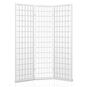3 Panel Room Divider Screen | 131x179cm | White