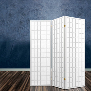3 Panel Room Divider Screen | 131x179cm | White