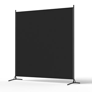 Room Divider Screen | 175x180cm | Fabric Panel | Black