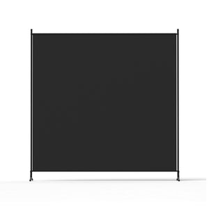 Room Divider Screen | 175x180cm | Fabric Panel | Black