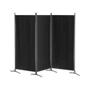 Artiss 3 Panel Room Divider Screen | 260x180cm | Fabric | Black