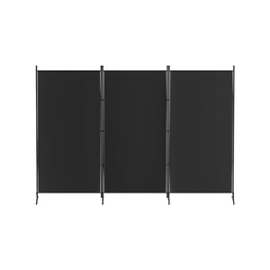 Artiss 3 Panel Room Divider Screen | 260x180cm | Fabric | Black