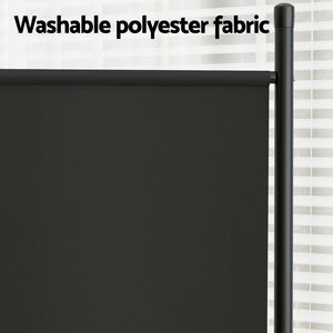 Artiss 3 Panel Room Divider Screen | 260x180cm | Fabric | Black