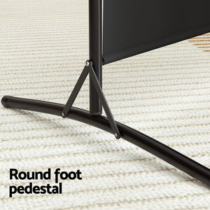 Artiss 3 Panel Room Divider Screen | 260x180cm | Fabric | Black