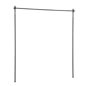 Extendable Curtain Rod | Room Divider Pole | Black | Telescopic