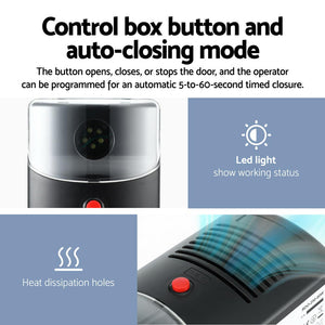 Garage Roller Door Opener | 250N Motor | Auto Safety Reverse | 220V