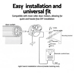 Garage Roller Door Opener | 250N Motor | Auto Safety Reverse | 220V