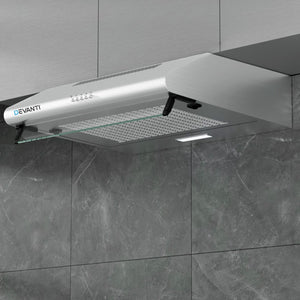 Devanti 600mm Range Hood | 60cm | Rangehood Kitchen Canopy | LED Light | Stainless Steel