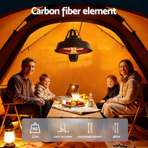 Electric Patio Heater | 2000W Ceiling Mounted Hanging Heater with Remote