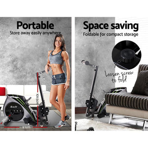 Everfit Rowing Machine | Rower | Elastic Rope Resistance | Fitness | Home Cardio | Silver