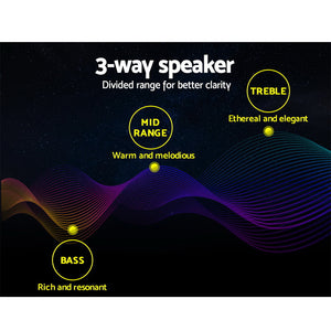 Car Speakers | Set of 2 | 6.5inch LED Light