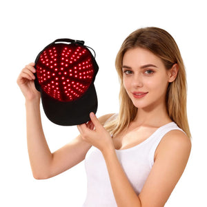 Rechargeable Red & Near-Infrared Light Therapy Cap | 660nm + 850nm (1:2) | Pulsing + Timer + Dimming | Portable Hair Care Device