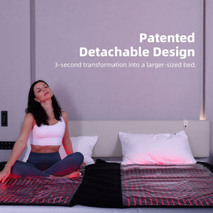 Large Full Body Red & Infrared LED Light Therapy Mat Pod | 660nm & 850nm | Foldable + Adjustable | 180×80×30cm