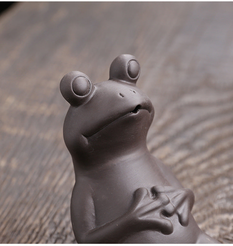 Cool Funny Smoking Frog Incense Stick Burner / Ash Catcher