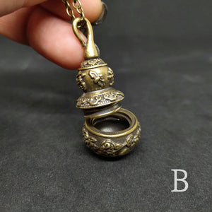 Tibetan Bronze Urn Jar Pendant Necklace | Various Styles
