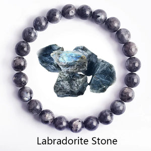 Genuine Natural Stone Bracelet Man Natural Flower Green Gemstone Beads Jewelry for Women Bohemia Style Elastic Bangle Wholesale