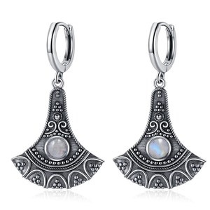 Natural Stone Bohemian Drop Earrings | Kyanite & Moonstone | Assorted Designs