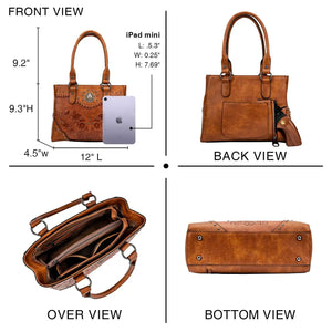 Western Hippie Styled Leather Shoulder Bag | 4 Colour Options