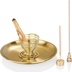 Brass Incense + Smudge + Palo Santo Burner | 5 in 1 Design