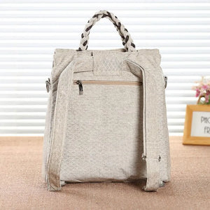 Cool Retro Styled Messenger Bag | Cotton + Linen