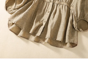 Beautiful Women's V-Neck Cotton Blouse | Various Colours | Size M-2XL