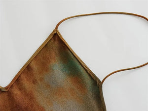 Brown Earthy Spaghetti Strapped Backless High Waisted Summer Dress | Sizes XS-L