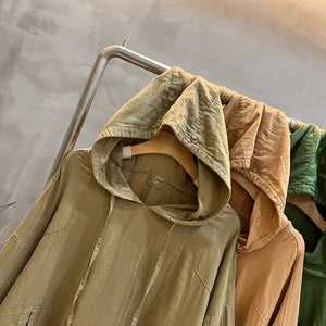 Women's Hooded Long Sleeved Cotton Top | Various Colours | Free Size