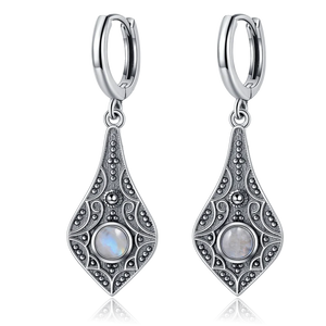 Natural Stone Bohemian Drop Earrings | Kyanite & Moonstone | Assorted Designs