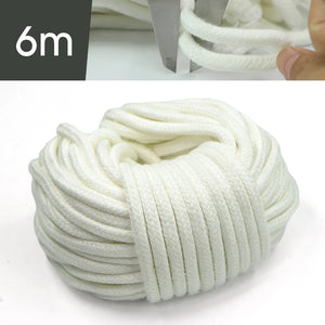 Self-Watering Wick Cord | 5m DIY Plant Irrigation Rope for Holiday Watering | 4mm / 5mm / 6mm – Acrylic Cotton