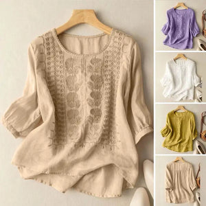 Women's Vintage Lace Crochet Blouse | Various Colours | Sizes S-5XL