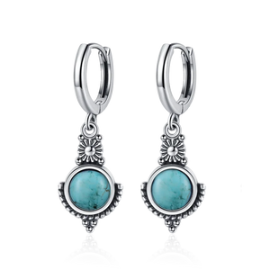 Natural Stone Bohemian Drop Earrings | Kyanite & Moonstone | Assorted Designs