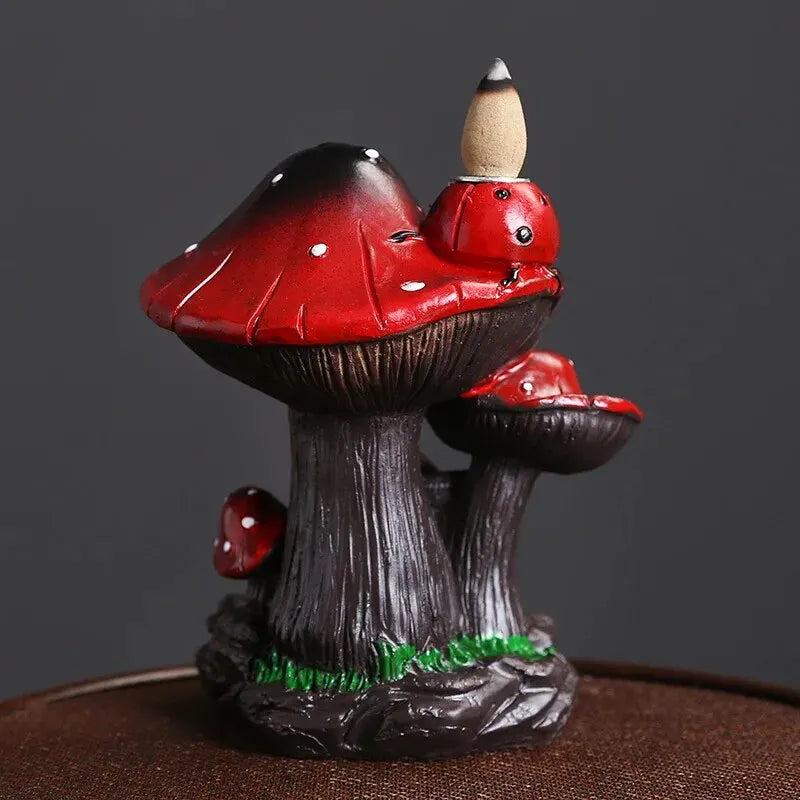 Magic Fairy Mushroom Waterfall Backflow Incense Burner
