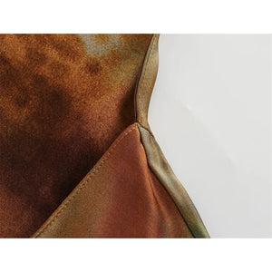 Brown Earthy Spaghetti Strapped Backless High Waisted Summer Dress | Sizes XS-L