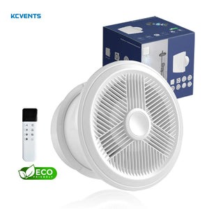 4W ECO-Friendly Two-Way Bathroom Exhaust Fan with Remote Control | Wall or Window Mount