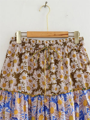 Elegant 2 Peice Women's Bohemian Summer Dress & Top | Sizes XS-XL