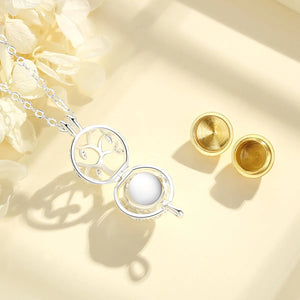 Urn Cremation Pendant Necklace - Cage And Ball Design | Stainless Steel