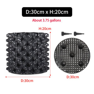 Root Control Air Pruning Nursery Pots | Fast Root Growth Training Containers | 9 Sizes | Durable Black PVC | Bonsai, Trees & Transplanting